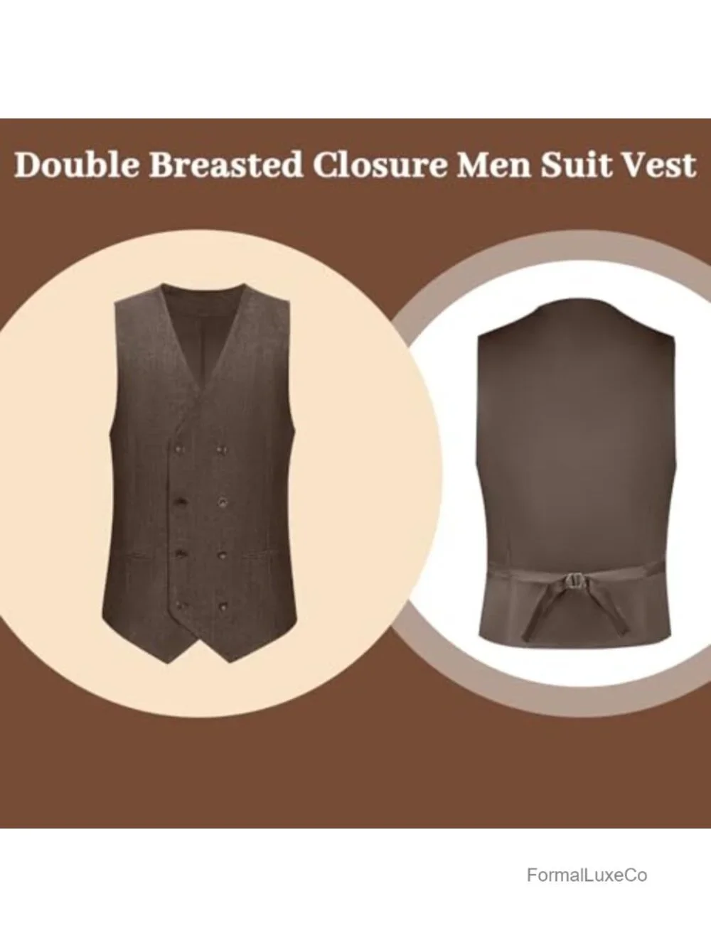 Retro 3 Piece Herringbone Tweed Suit Men Prom Tuxedo Formal